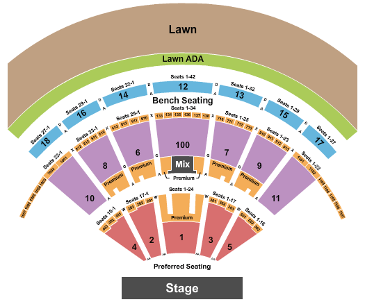 Bethel Woods Center For The Arts Tedeschi Trucks Band Seating Chart